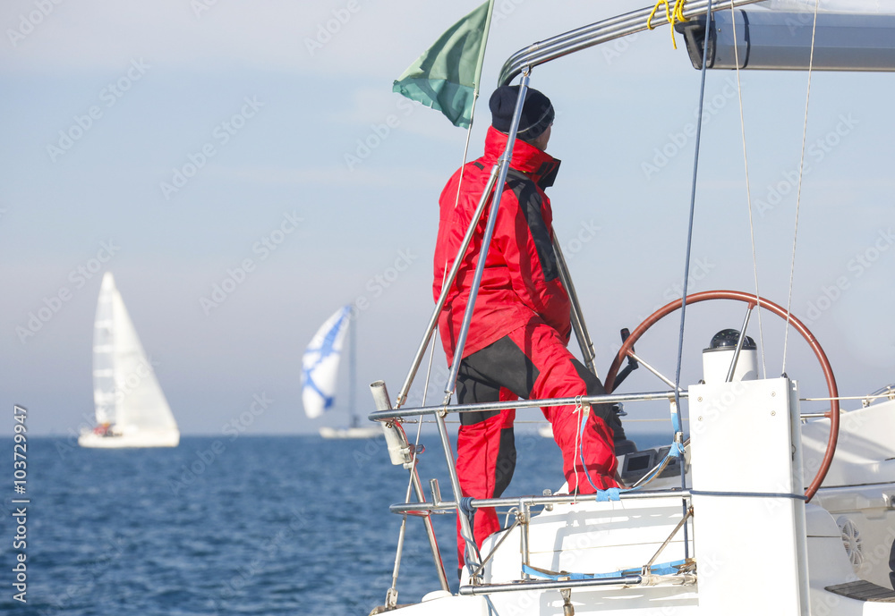 Obraz premium Regata nel Mar Mediterraneo, Italia