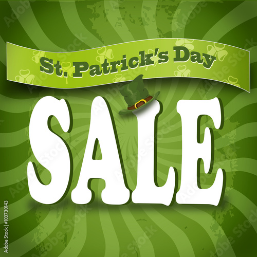 St. Patrick's Day Sale. Vector design
