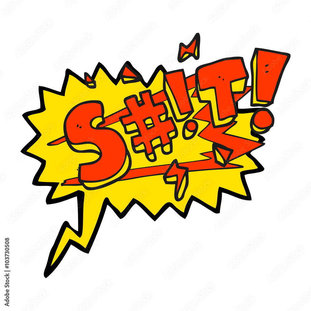 speech bubble cartoon swearword speech bubble cartoon swearword
