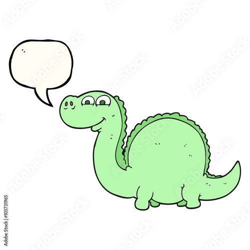 speech bubble cartoon dinosaur