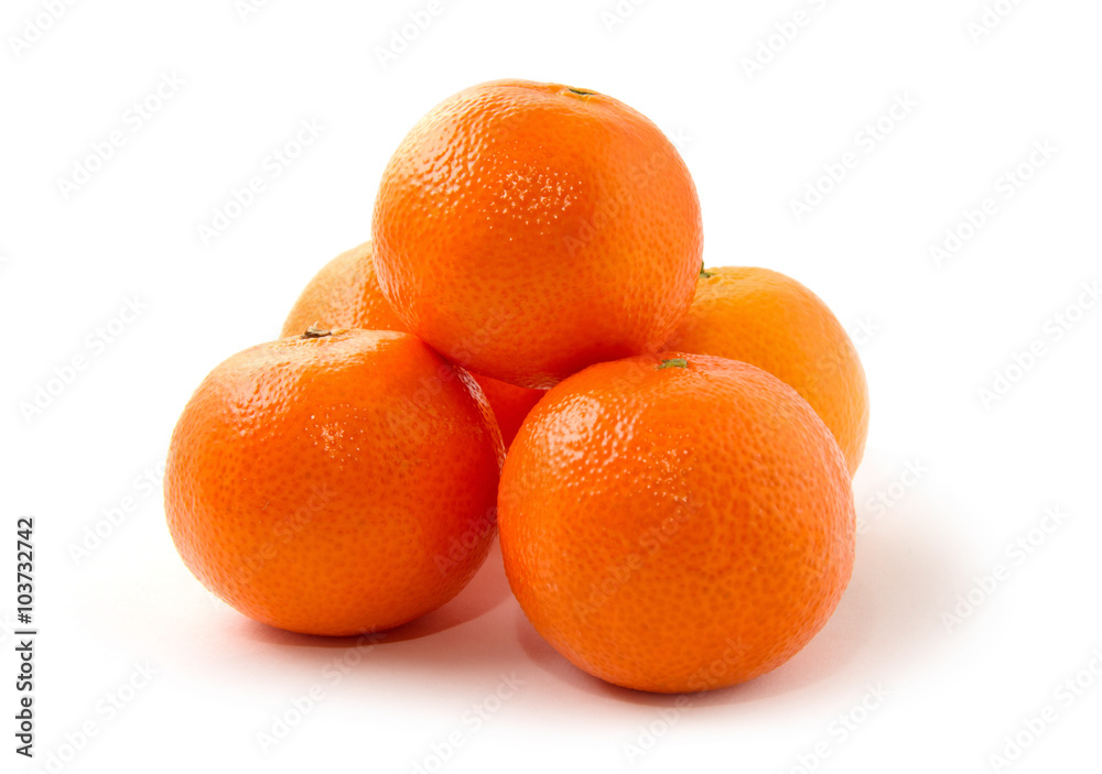 tangerine or mandarin fruit isolated on white background tangerine or mandarin fruit isolated on white background