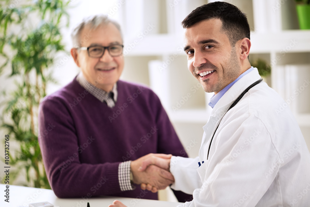 custom made wallpaper toronto digitalDoctor shakes hands with a patient