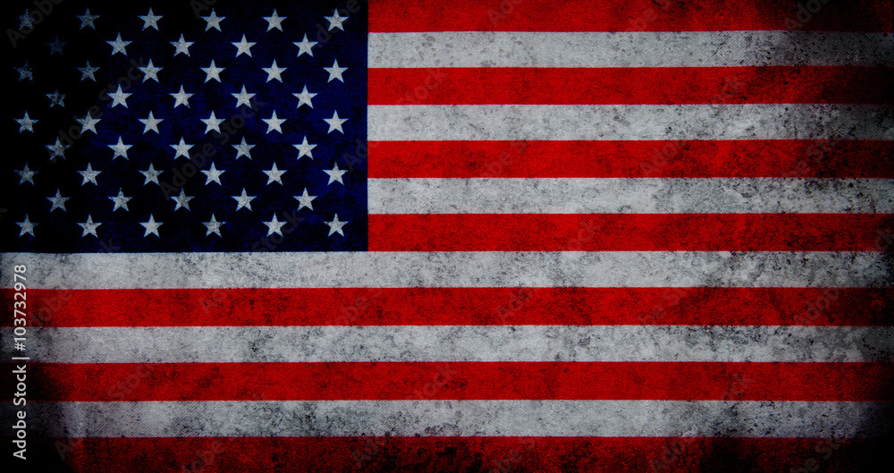 Naklejka premium Flag of USA