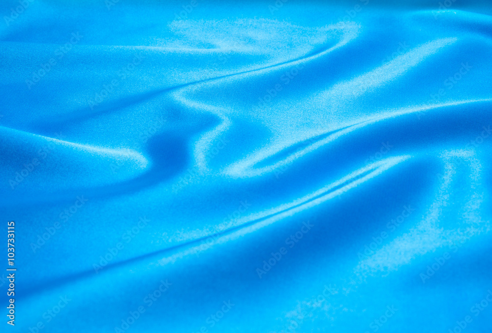 Obraz premium Smooth elegant blue silk can use as background