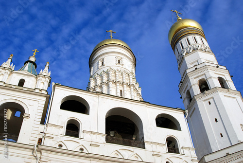 Ivan Great Bell tower. Moscow Kremlin. Color photo.