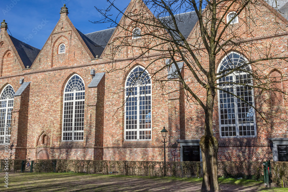 Jacobijner church in the historical center of Leeuwarden