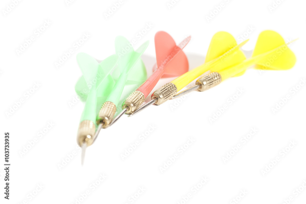 darts isolated on a white background darts isolated on a white background