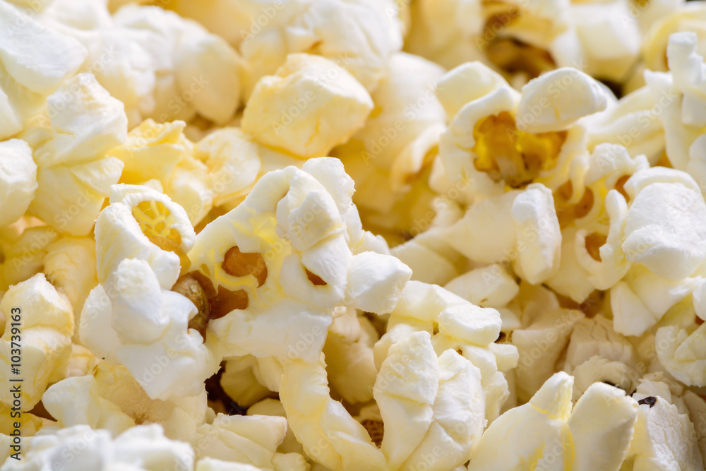 Close up of popcorn Close up of popcorn