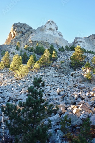 The Mount Rushmore National Memorial in Keystone, South Dakota photo