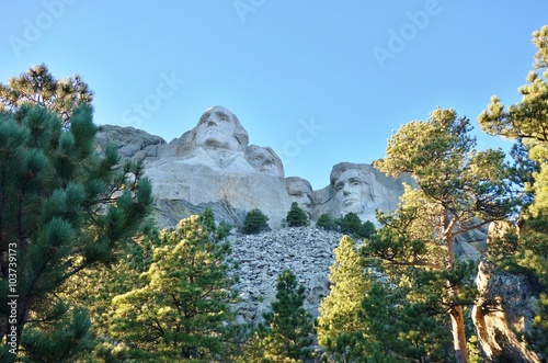 The Mount Rushmore National Memorial in Keystone, South Dakota photo
