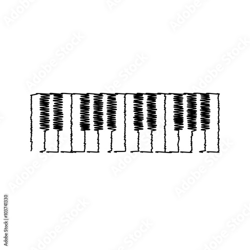 Black icon with scribble effect