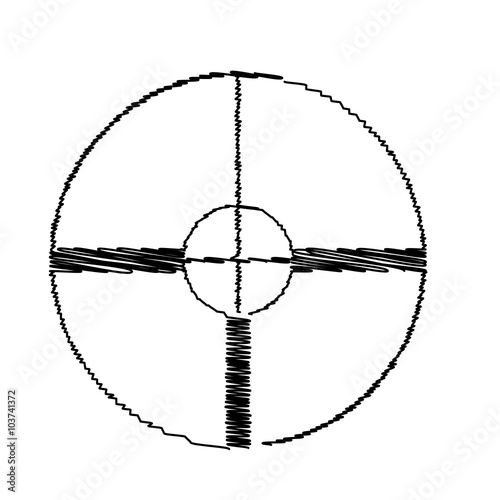 Black icon with scribble effect