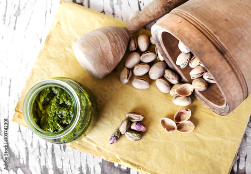pesto of pistachio
