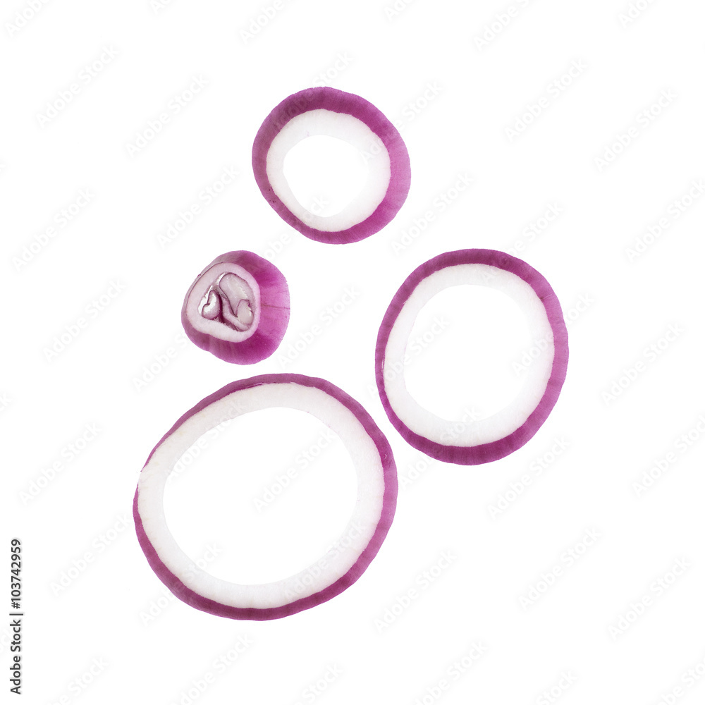 sliced red onions sliced red onions