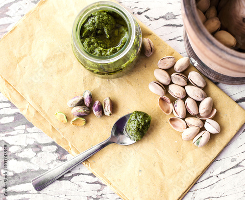 pesto of pistachio