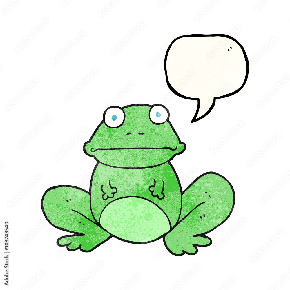 speech bubble textured cartoon frog speech bubble textured cartoon frog