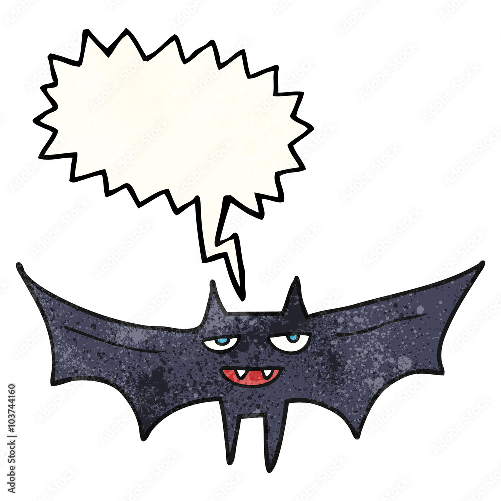speech bubble textured cartoon halloween bat speech bubble textured cartoon halloween bat
