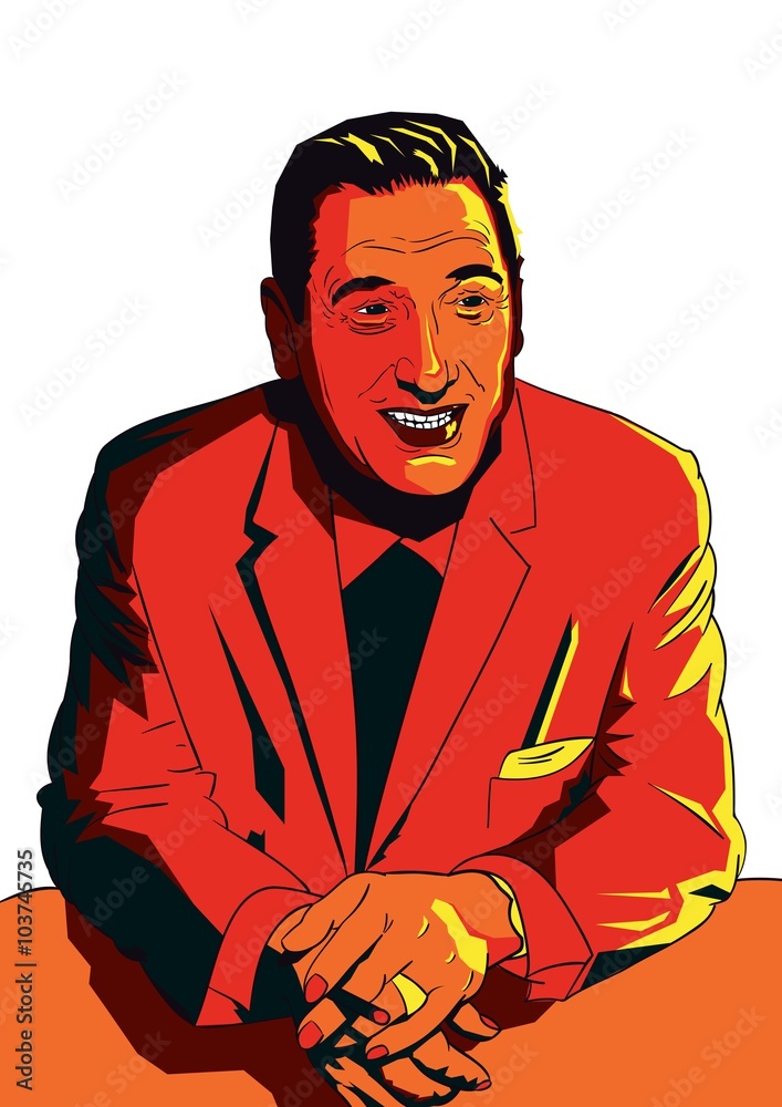 Fototapeta premium Hombre maduro fumando