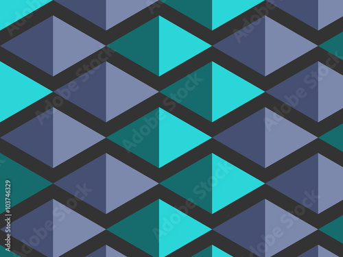 Abstract Polygonal Futuristic Three-dimensioal Triangles