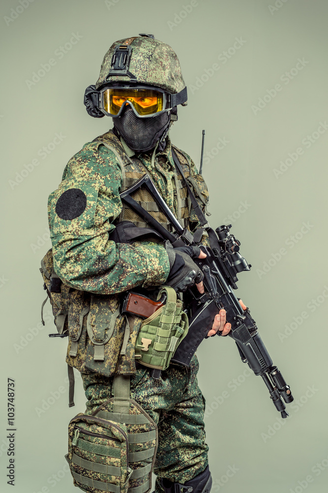 Fototapeta premium Special force soldier