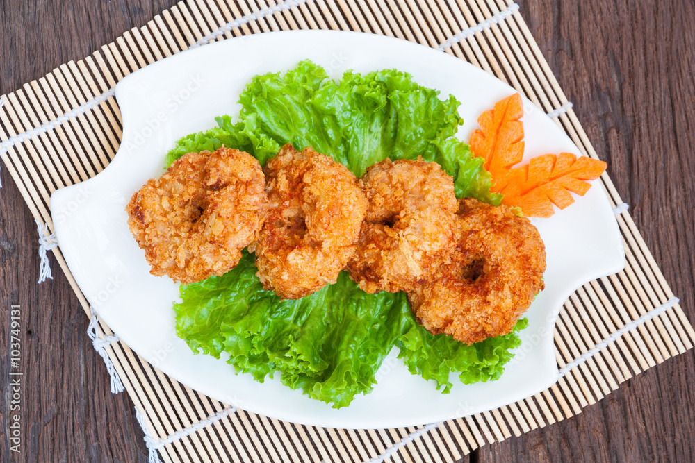 Fried shrimp cake, Thai food Fried shrimp cake, Thai food