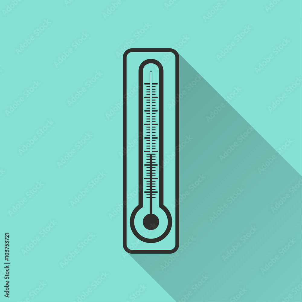 Thermometer - vector icon. Thermometer - vector icon.