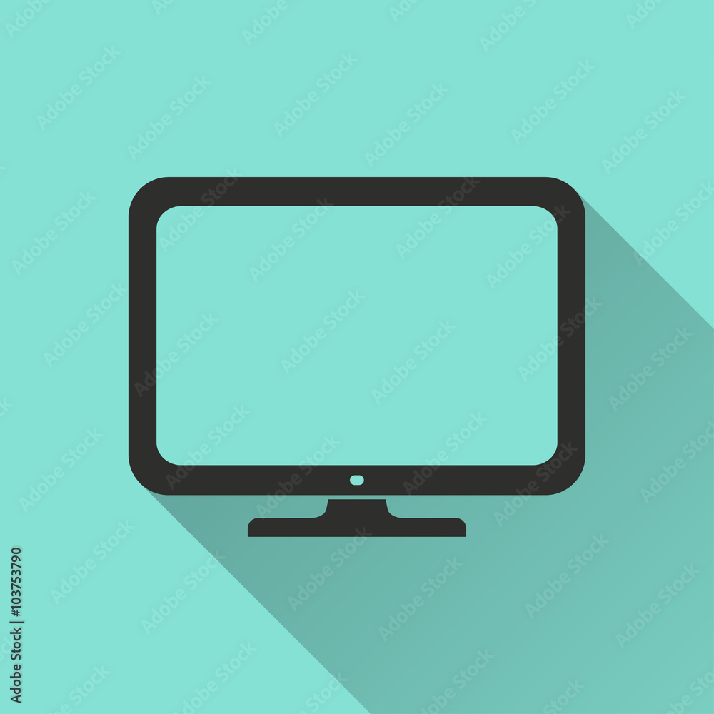 TV - vector icon. TV - vector icon.