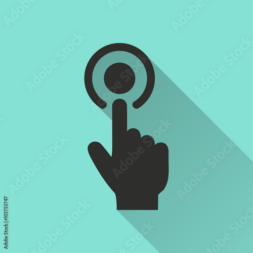 Touch  - vector icon.
