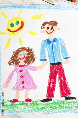 Happy fathers day card made by a child