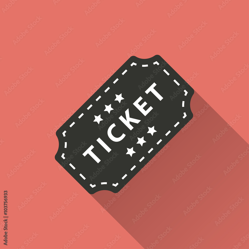 Ticket - vector icon. Ticket - vector icon.