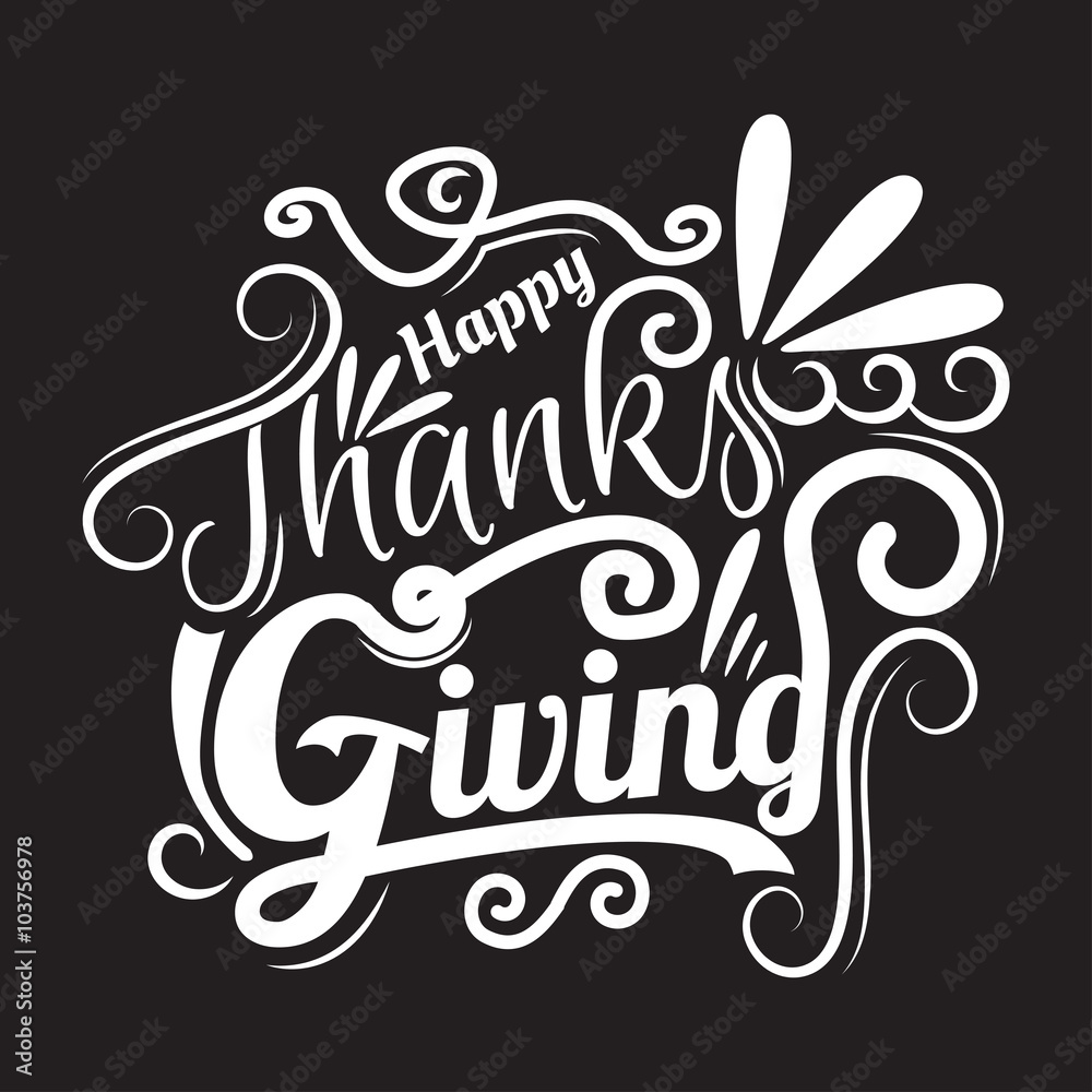Thanksgiving tee print design, Thanksgiving calligraphy style Thanksgiving tee print design, Thanksgiving calligraphy style