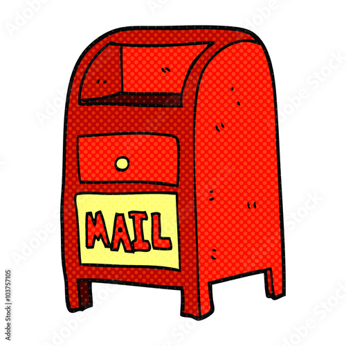 cartoon mail box