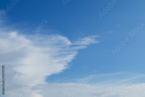 Fototapeta Naklejka Na Ścianę i Meble -  blue sky and white cloud, clear weather sky background
