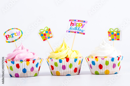 Three bright cake plate birthday
