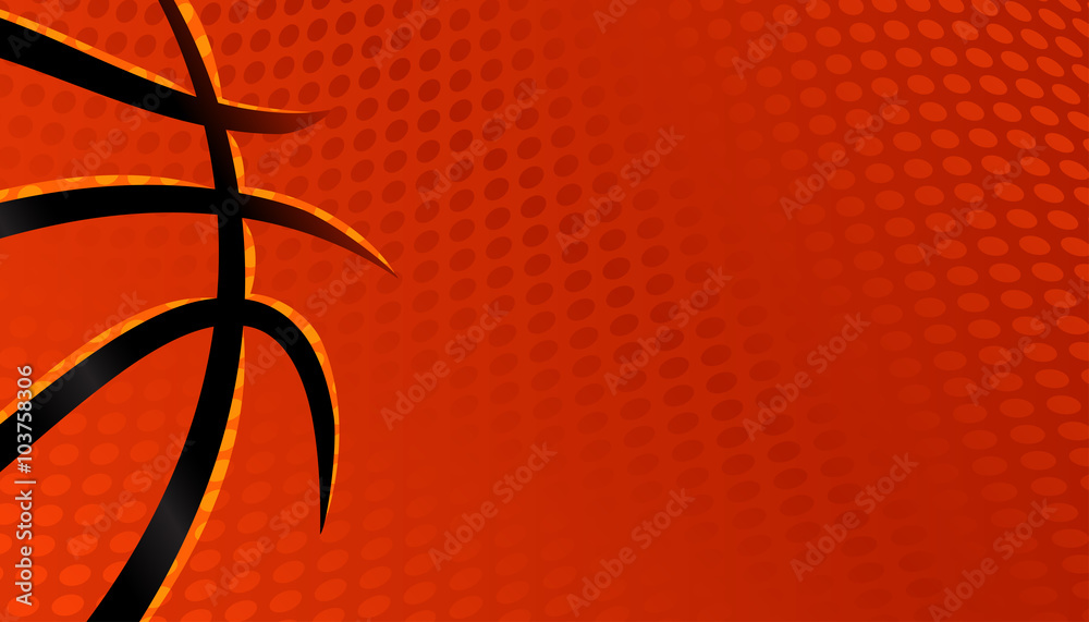 Fototapeta premium Basketball vector background