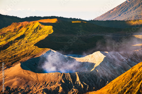 Sunrise at Mount Bromo volcano, the magnificent view of Mt. Brom © tawanlubfah