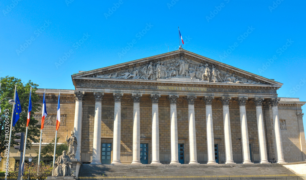 Obraz premium National Assembly (Assemblee Nationale) in Paris, France 