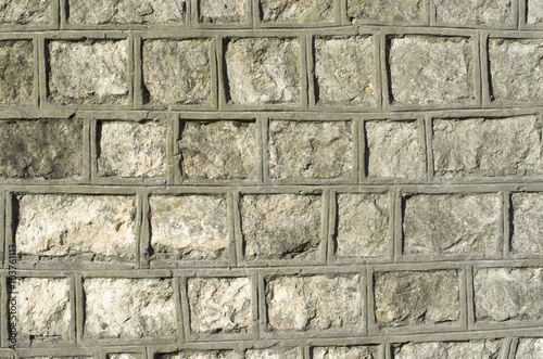 Old stone wall closeup