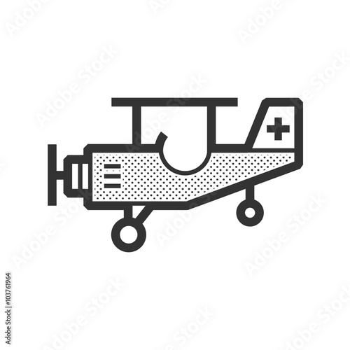 ambulance small plane icon