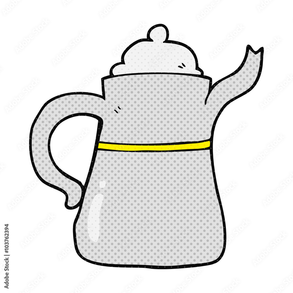 cartoon coffee pot cartoon coffee pot