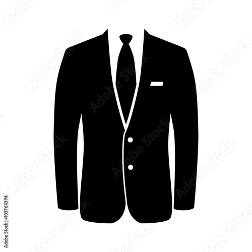 Tablou canvas Business suit icon vector illustration