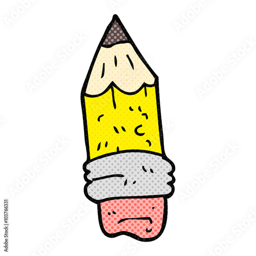 cartoon pencil stub