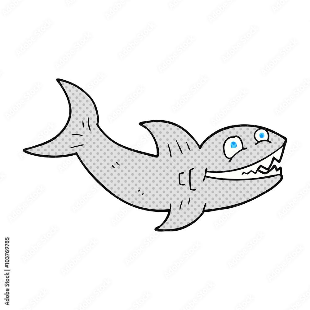 Obraz premium cartoon shark