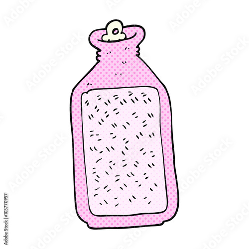 cartoon hot water bottle