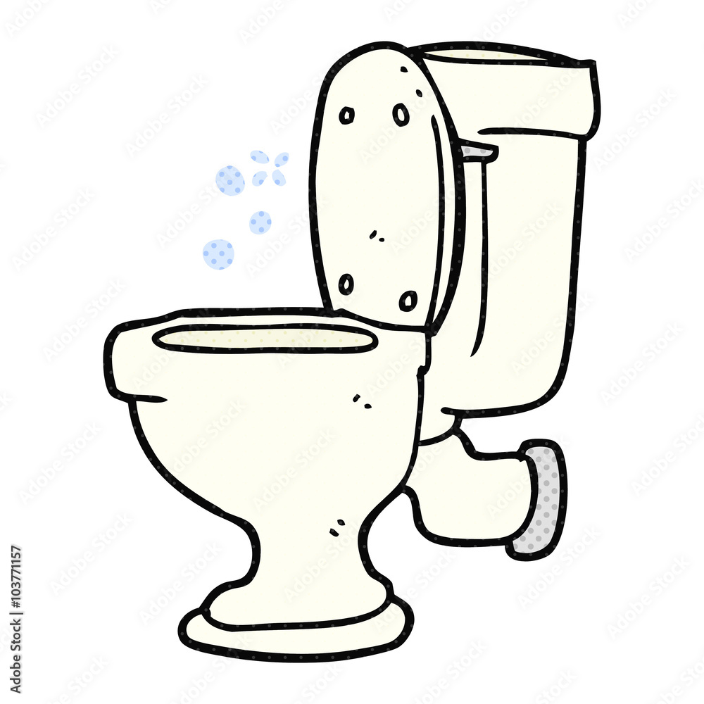 cartoon toilet