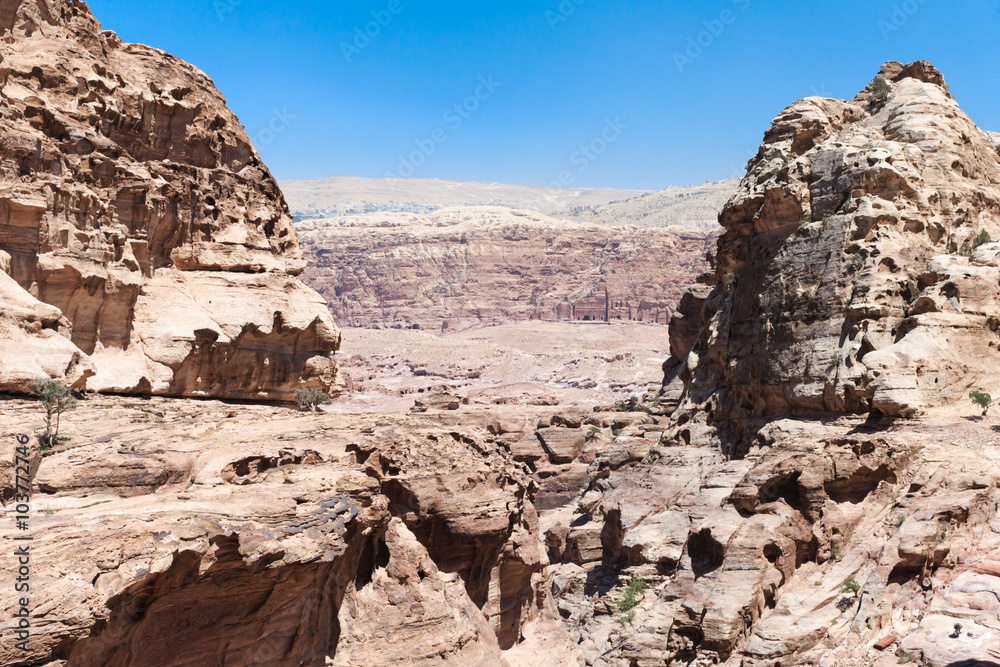 Jordanian desert at Petra