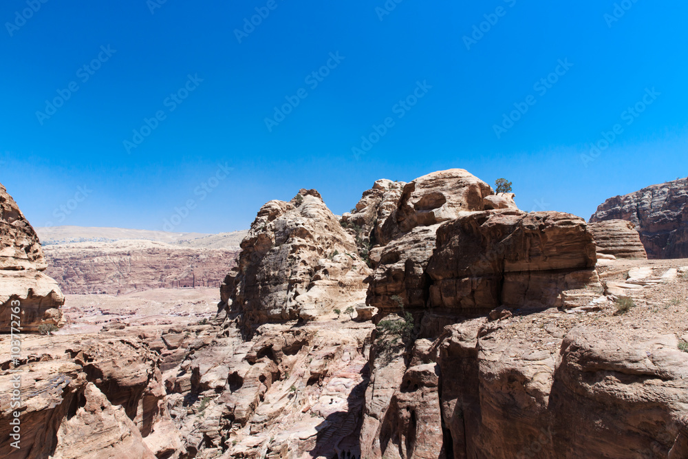 Jordanian desert at Petra