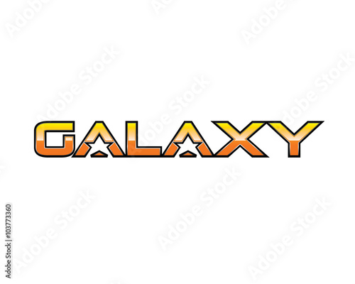 galaxy typography 2