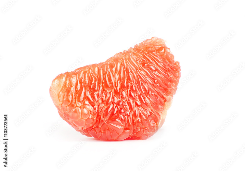 half of grapefruit isolated on white background half of grapefruit isolated on white background
