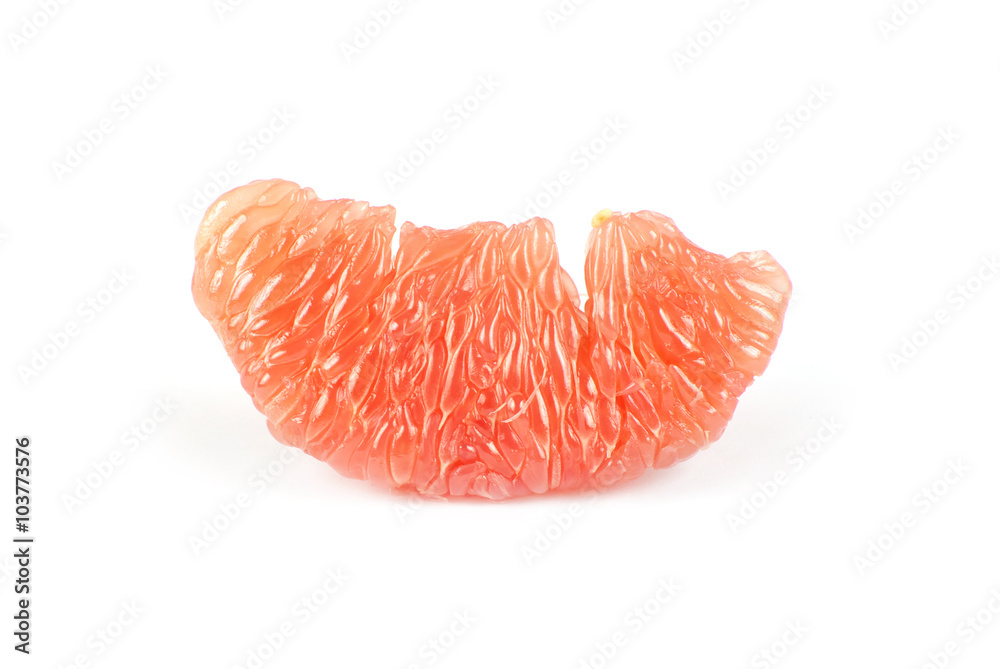 half of grapefruit isolated on white background half of grapefruit isolated on white background